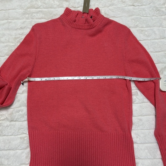 J. Crew Wool-blend Ruffleneck Sweater NWT Size Small - Picture 6 of 9
